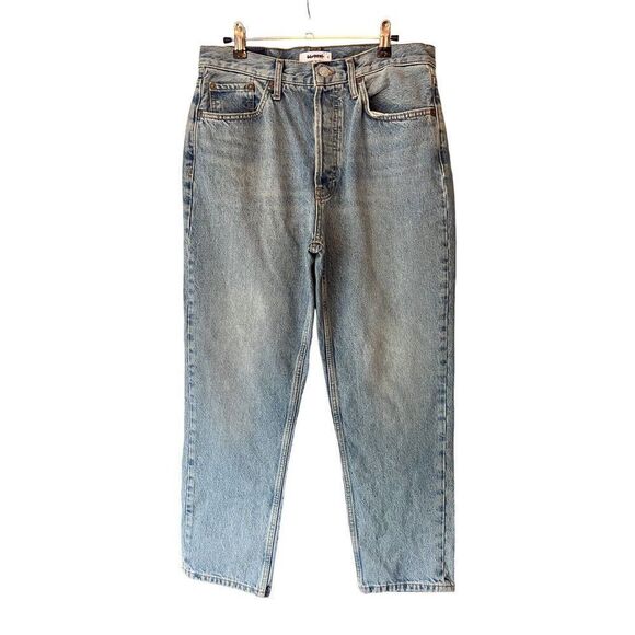 NWT RE/DONE Originals 70's Stove Pipe Jeans in Medium Cool Blue Size 29 Straight - Picture 4 of 10